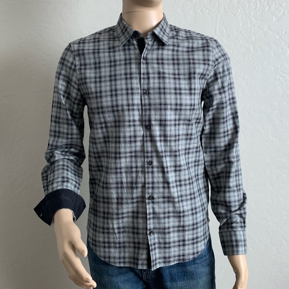 John Varvatos Luxe long sleeve button front shirt